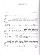 descargar la partitura para acordeón Señorita en formato PDF