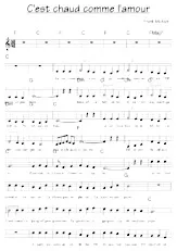 descargar la partitura para acordeón C' est Chaud comme l'Amour en formato PDF