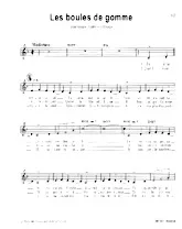 download the accordion score Les boules de gommes in PDF format
