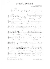 download the accordion score Strong enough in PDF format