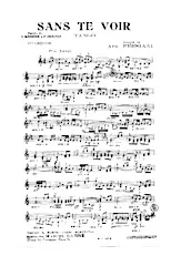 download the accordion score SANS TE VOIR in PDF format