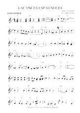 descargar la partitura para acordeón VACANCES ESPAGNOLES en formato PDF