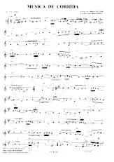 scarica la spartito per fisarmonica Musica de corrida in formato PDF