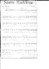 télécharger la partition d'accordéon Sainte Madeleine au format PDF