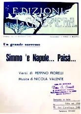 télécharger la partition d'accordéon Simmo 'e Napule paisà au format PDF