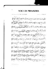 télécharger la partition d'accordéon Voci di Primavera (Voices of Spring) au format PDF
