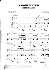 scarica la spartito per fisarmonica La danse de Zorba in formato PDF