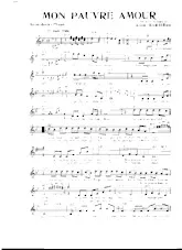 descargar la partitura para acordeón Mon pauvre amour en formato PDF