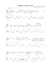 scarica la spartito per fisarmonica When I'm sixty-four in formato PDF