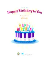 télécharger la partition d'accordéon Happy birthday to you au format PDF