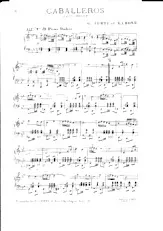 descargar la partitura para acordeón Caballeros en formato PDF