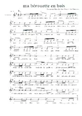 descargar la partitura para acordeón MA BEROUETTE EN BOIS en formato PDF