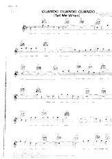 télécharger la partition d'accordéon Quando Quando / Cuando, Cuando / Piano , Accordéon ,Guitar au format PDF