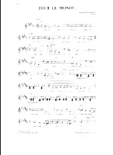 scarica la spartito per fisarmonica Tout le monde in formato PDF