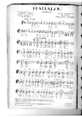 download the accordion score BABALOU in PDF format