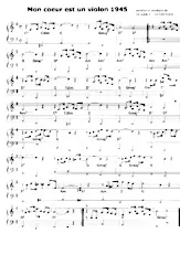 télécharger la partition d'accordéon Mon coeur est un violon au format PDF