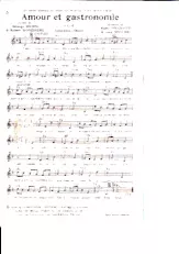 descargar la partitura para acordeón Amour et gastronomie en formato PDF