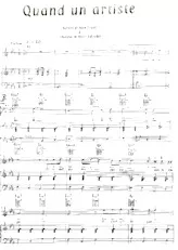 download the accordion score Quand un artiste in PDF format