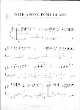 download the accordion score With a song in my heart in PDF format