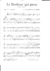 télécharger la partition d'accordéon Le bonheur qui passe (Violon + saxo) au format PDF