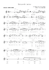 descargar la partitura para acordeón Recuerdo latino en formato PDF