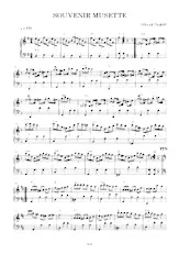 télécharger la partition d'accordéon SOUVENIR MUSETTE au format PDF