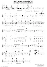 descargar la partitura para acordeón Bachata musica en formato PDF