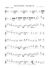télécharger la partition d'accordéon WEDDING MARCH au format PDF