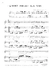 download the accordion score C'est beau la vie in PDF format