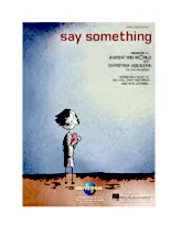 download the accordion score Say something in PDF format