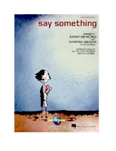 descargar la partitura para acordeón Say something en formato PDF