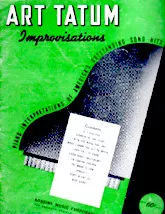 télécharger la partition d'accordéon Art Tatum / Improvisations (Piano Interpretations Of ameryka's Outstanding Song Hits au format PDF