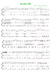 download the accordion score Studio 100 in PDF format