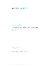 télécharger la partition d'accordéon Il Bacio / The Kiss) (Voix + Piano)  (Transcription by Eugene Ketterer / au format PDF