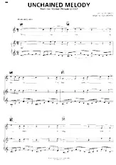 télécharger la partition d'accordéon Unchained melody au format PDF
