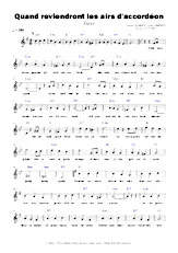 descargar la partitura para acordeón Quand reviendront les airs d'accordéon en formato PDF