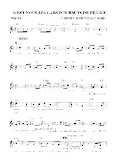 descargar la partitura para acordeón C'est nous les gars des Hauts de France en formato PDF