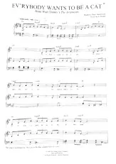 descargar la partitura para acordeón Ev'ryboby wants to be a cat (Tout le monde veut devenir un chat) en formato PDF