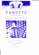 télécharger la partition d'accordéon Yanette au format PDF
