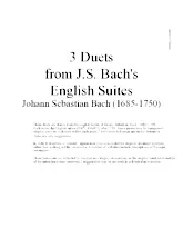 télécharger la partition d'accordéon 3 Duets English Suites (Duo : Trumpet in Bb) au format PDF
