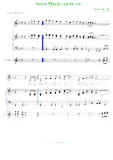 descargar la partitura para acordeón Santa Maria van de zee en formato PDF