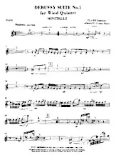 télécharger la partition d'accordéon Debussy Suite N0 1 / For wind Quintet /Arranged by Norman Hallam au format PDF
