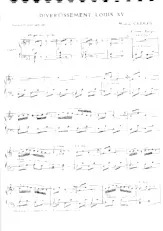 scarica la spartito per fisarmonica Divertissement Louis XV in formato PDF