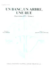 descargar la partitura para acordeón Un banc, un arbre, une rue en formato PDF