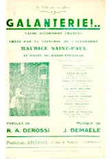 télécharger la partition d'accordéon GALANTERIE au format PDF