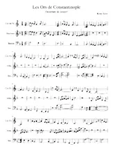 scarica la spartito per fisarmonica Les ors de Constantinople in formato PDF