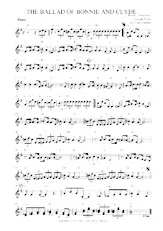 télécharger la partition d'accordéon THE BALLD OF BONNY AND CLYDE au format PDF