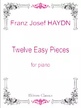 download the accordion score Twelve easy pieces for Piano /  Douze pièces faciles pour piano  in PDF format