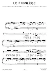 download the accordion score Le privilège in PDF format