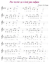 descargar la partitura para acordeón Au revoir ce n'est pas adieu en formato PDF